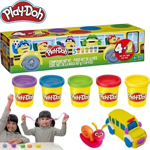 Пробірки Play-doh 5 тубіків кондитерське тісто 587г F7368eu4 від компанії Інтернет-магазин EconomPokupka - фото 1