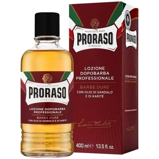 Proraso Red живильна вода після гоління 400мл грубий післяголінний рідина з сандалового дерева від компанії Інтернет-магазин EconomPokupka - фото 1