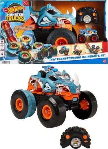 Rc Monster Truck Rhinomite Mega Transformation Hot Wheels Hpk27 від компанії Інтернет-магазин EconomPokupka - фото 1