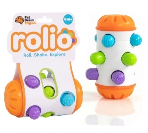 Rolio Bobo Roller Blocks сенсорна іграшка Fat Brain Toys Fa434-1 від компанії Інтернет-магазин EconomPokupka - фото 1