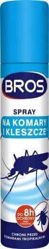 Розпилювач аерозоль проти кліщів комарів Bros 0,086 кг 90 мл спрей на комарів кліщі 120/90мл від компанії Інтернет-магазин EconomPokupka - фото 1