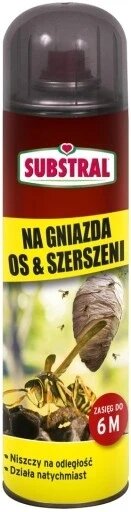 Розпилювач аерозоль проти ос Substral 0,6 кг 500 мл спрей аерозоль на оси шершні ліквідує гнізда 500мл від компанії Інтернет-магазин EconomPokupka - фото 1