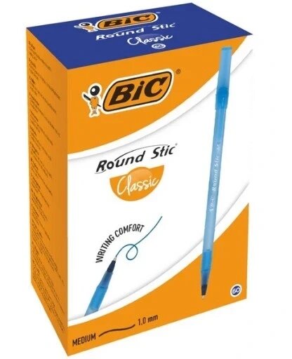 Ручка BIC Round Stic Classic 921403 60 шт. від компанії Інтернет-магазин EconomPokupka - фото 1
