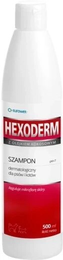 Шампунь для котів собак Eurowet 500 мл 0,3 г собак і котів Hexoderm від компанії Інтернет-магазин EconomPokupka - фото 1