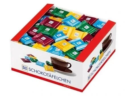 Шоколадки Ritter Sport Mini 1 кг 200 штук (200x5г) 4 смаки 1000г від компанії Інтернет-магазин EconomPokupka - фото 1