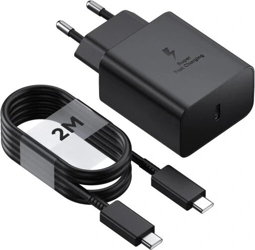 Швидка зарядка для телефону Samsung куб 45w Pd + кабель Usb-c 2м від компанії Інтернет-магазин EconomPokupka - фото 1