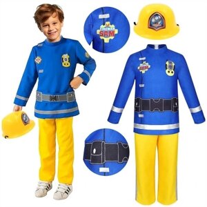 Sibamy костюм пожежник сем розмір 110-116 пожежника майстер для дітей 110 / 116