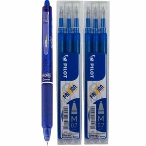 Синя стираюча ручка Pilot набір стираючих ручок Frixion + 6 заправок Fresh Blue 1477