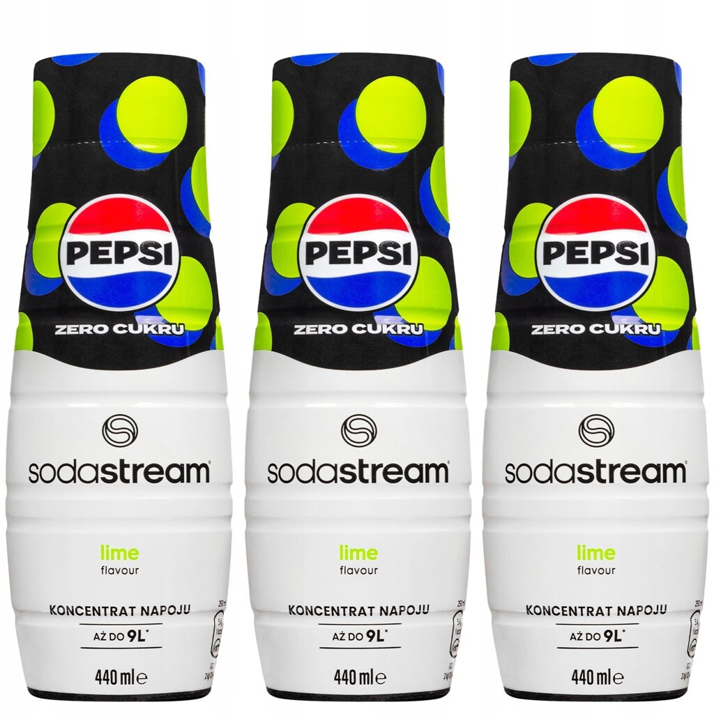 Сироп Sodastream Pepsi Max зі смаком лайма 440 мл 3x лайм без цукру концентрат для сатуратора від компанії Інтернет-магазин EconomPokupka - фото 1