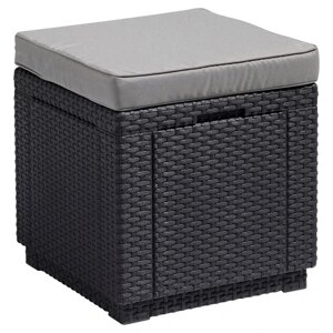 Скриня Keter Cube з подушкою пластик 42х39 см графіт