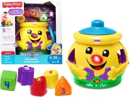 Сортер Fisher-price гарнушок на кубики K0428 вчись та смійся від компанії Інтернет-магазин EconomPokupka - фото 1