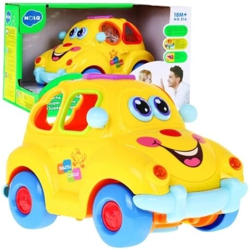 Сортер машинка для малюків 2в1 дітей 18м+ сенсорна іграшка Hola 6944167151660 від компанії Інтернет-магазин EconomPokupka - фото 1