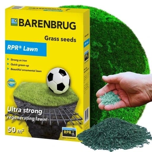 Спортивна трава Barenbrug Play&sport 50 м² 1 кг Barenbrug самозагущується Power Rpr Play&sport 1 кг від компанії Інтернет-магазин EconomPokupka - фото 1