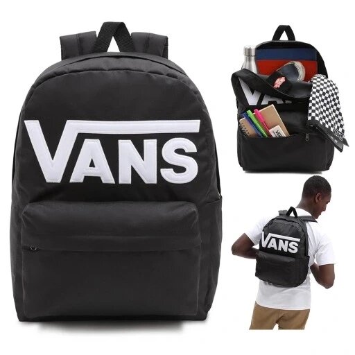 Спортивний рюкзак Vans Old Skool Drop V чорний від компанії Інтернет-магазин EconomPokupka - фото 1
