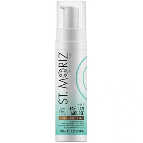 St Moriz Professional швидкий мус для засмаги 200ml миттєвий самоопалювач 60 хвилин