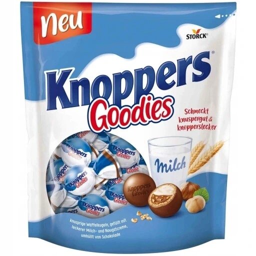 "storck Knoppers Goodies" вафлові кульки вафлі 180г 23шт вафелі в шоколаді з кремом De від компанії Інтернет-магазин EconomPokupka - фото 1