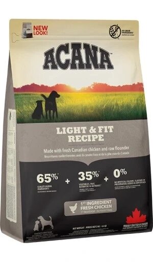 Сухий корм ACANA Adult Light & Fit 11,4 кг від компанії Інтернет-магазин EconomPokupka - фото 1