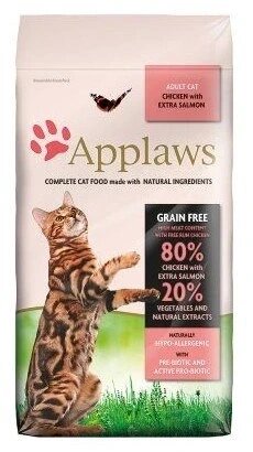 Сухий корм для котів Applaws Cat Adult Chicken and Salmon 7,5 кг від компанії Інтернет-магазин EconomPokupka - фото 1