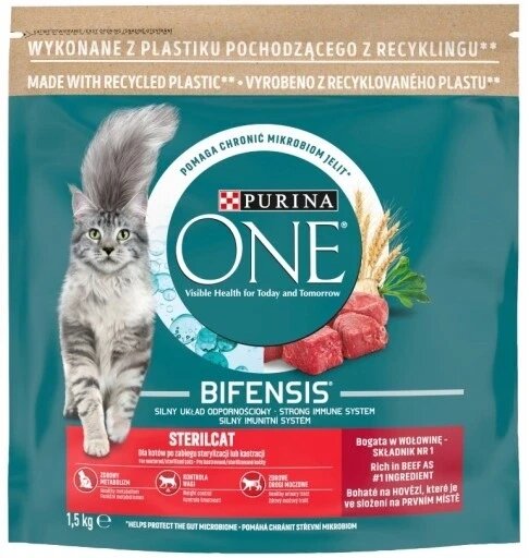 Сухий корм для котів Purina One beef 1,5 кг від компанії Інтернет-магазин EconomPokupka - фото 1