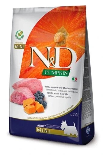 Сухий корм для собак алергіків FARMINA N&D PUMPKIN Lamb & Blueberry 7 кг від компанії Інтернет-магазин EconomPokupka - фото 1