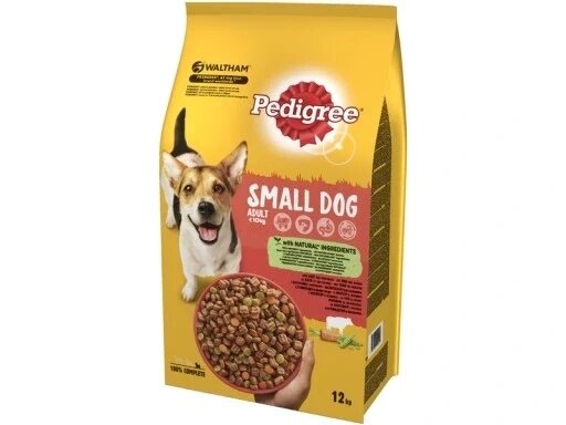 Сухий корм для собак PEDIGREE Beef Smaal Dog 12 кг від компанії Інтернет-магазин EconomPokupka - фото 1