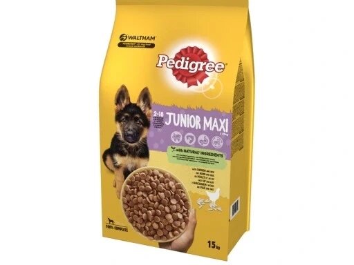 Сухий корм для собак PEDIGREE Junior Maxi Chicken 15 кг від компанії Інтернет-магазин EconomPokupka - фото 1