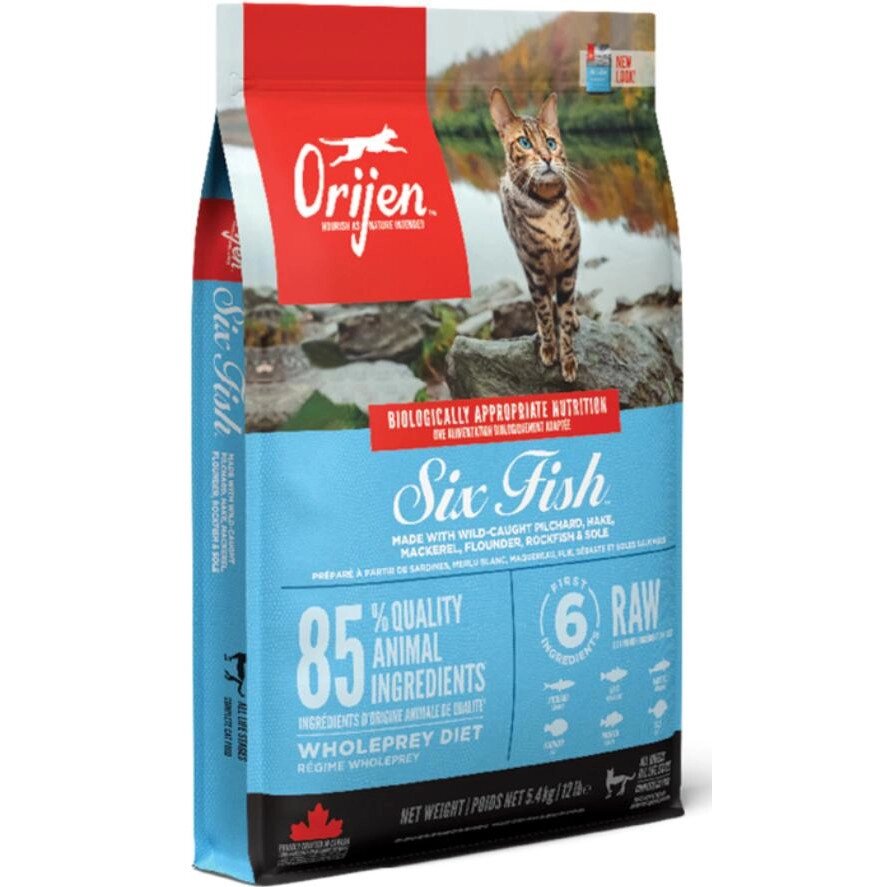 Сухой корм Orijen Six Fish Cat 5,4 кг (o28154) від компанії Інтернет-магазин EconomPokupka - фото 1