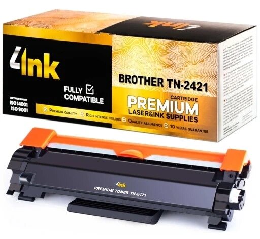 Тонер 4ink для Brother Hl-l2312d Hl-l2372dn Dcp-l2552dn чорний (чорний) Xl принтері Dcp-l2512d Dcp-l2532dw від компанії Інтернет-магазин EconomPokupka - фото 1