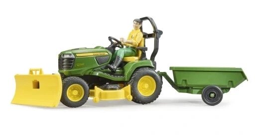 Трактор Bruder 62104 John Deere з газонокосаркою зелений від компанії Інтернет-магазин EconomPokupka - фото 1