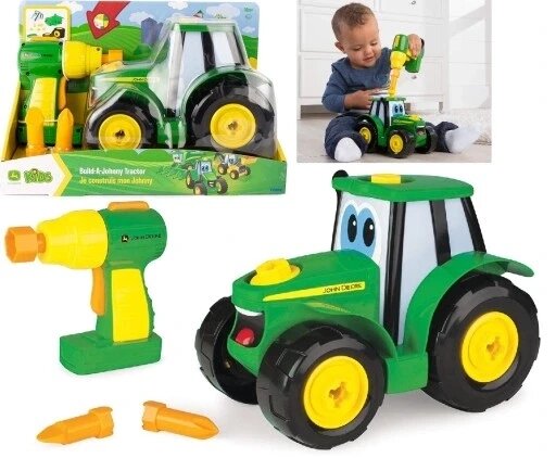 Трактор для зборки дитячий Tomy 46655 John Deere Johnny green від компанії Інтернет-магазин EconomPokupka - фото 1