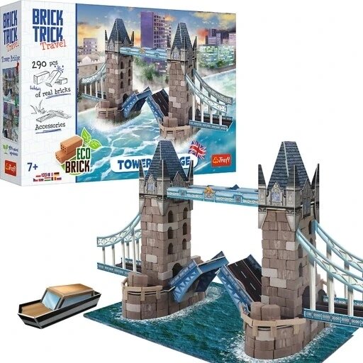 Trefl Brick Trick Travel Tower Bridge 7+ набір для моделювання Crefl Build 290 елементів від компанії Інтернет-магазин EconomPokupka - фото 1