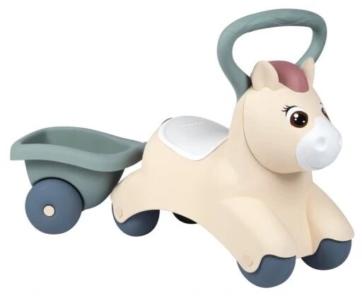 Трейлер верховий поні з причепом Smoby 140502 Little Ride On With Baby Pony від компанії Інтернет-магазин EconomPokupka - фото 1