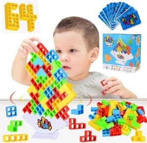 Навчальна гра-пазл Tetra Tower для дітей 3d Tetris 48 блоків