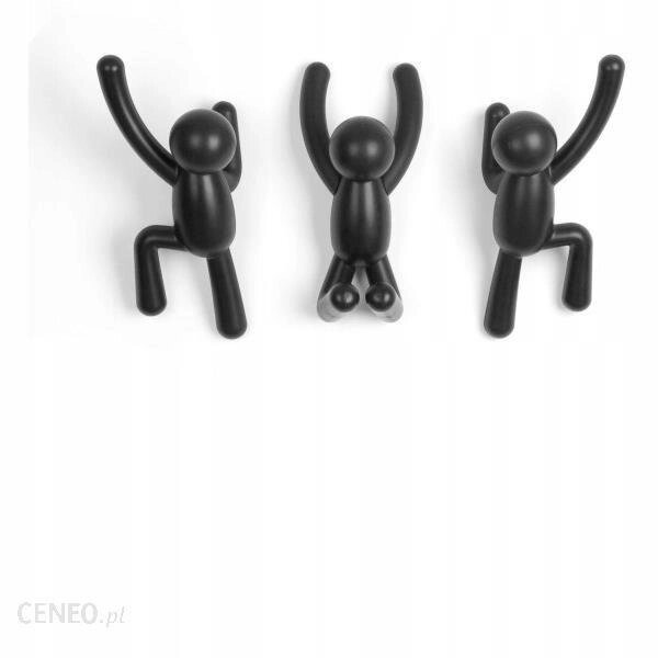 Umbra Вішалки-крючки 3 шт 85х18х65 см черні Buddy (318165-040) від компанії Інтернет-магазин EconomPokupka - фото 1