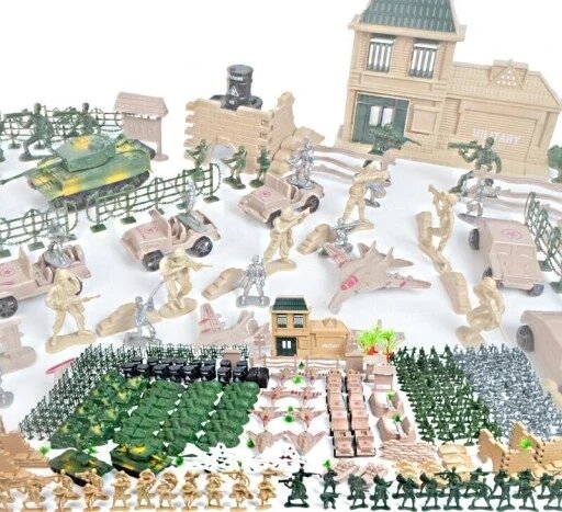 Великий набір військова база армійські солдати 400 шт. Bobo-san 999-10c від компанії Інтернет-магазин EconomPokupka - фото 1