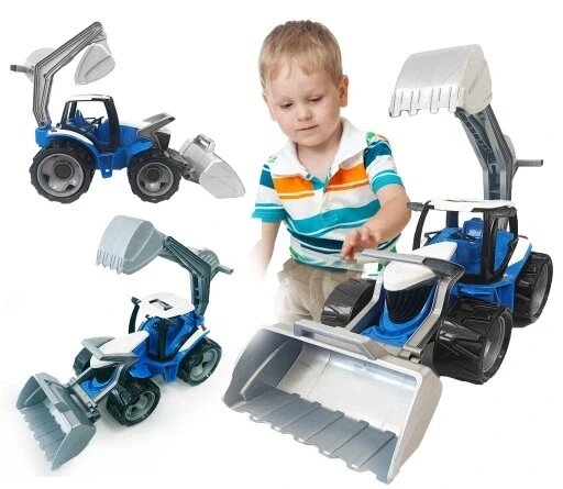 Великий трактор іграшковий екскаватор бульдозер Happy Kiddo 002-tr від компанії Інтернет-магазин EconomPokupka - фото 1