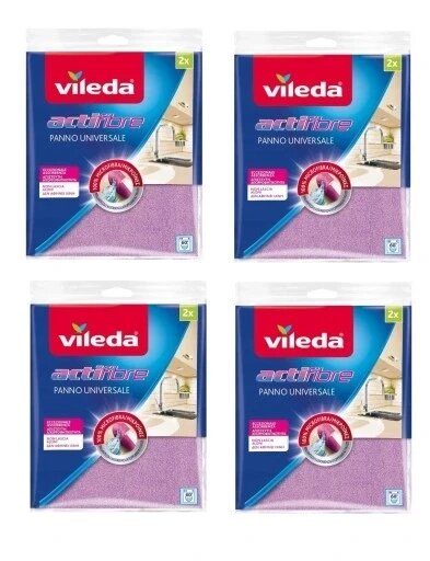 Vileda Actifibre універсальна ганчірка 2 штуки 4 шт. від компанії Інтернет-магазин EconomPokupka - фото 1