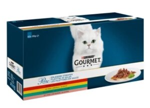 Вологий корм для котів Purina Gourmet Perle філе в соусі мікс 60 х 85 г