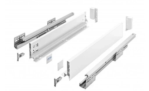 Ящик Gtv Axis Pro низький L500 H86 білий тихий замок повністю висувний 40кг 500a1 від компанії Інтернет-магазин EconomPokupka - фото 1