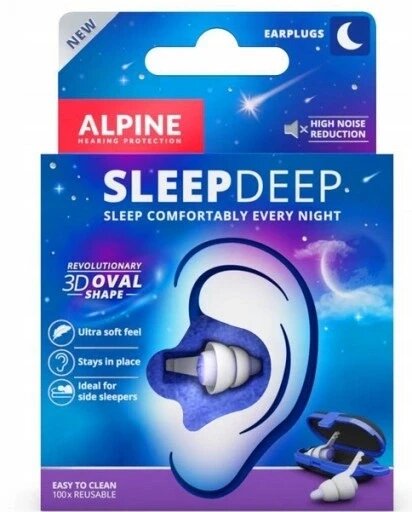 Захисники слуху Alpine Sleep Deep білі Alpine Sleep Deep затички для сну Alpine 111.21.158 від компанії Інтернет-магазин EconomPokupka - фото 1