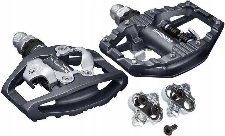 Запірні педалі Shimano Pd-eh500 Spd платформені з блоками в оригінальній коробці від компанії Інтернет-магазин EconomPokupka - фото 1