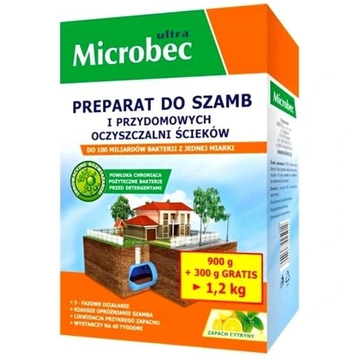 Засіб для вигрібної ями у вигляді порошку Bros 1,2 кг Bio Microbec Ultra в 10 разів потужніший бактерії 1,2 кг Bros від компанії Інтернет-магазин EconomPokupka - фото 1