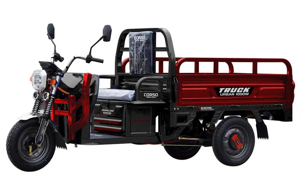 Електротрицикл CORSO Truck Urban 1000W-72V-45Ah GraFen шини 12"/12" від компанії Igrushechnik - фото 1