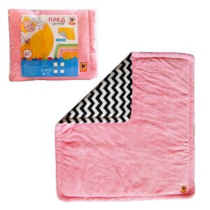 Гра Плед МС 110612-14 дитячий "Сонечко", рожевий 78х90 (1) "Масік", двосторонній, у пакеті
