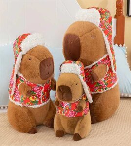 М`яка іграшка M 18194 (75) “Капібара”, висота - 35 см, шапка-вушанка