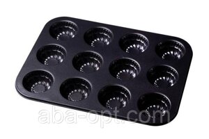 Форма антипригарна для випікання кексів 12 шт 35 х 26 х 3 см (шт)