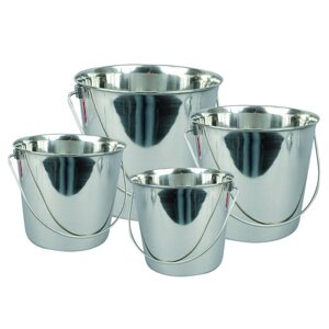Набір відер з нержавіючої сталі Стандарт V 5,5/7,5/11/14 л (4 шт)