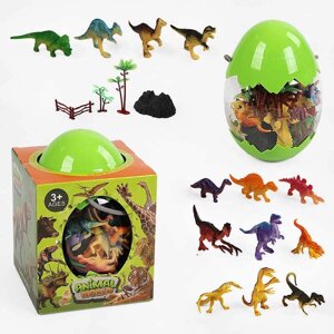 Набір динозаврів 000-043 D (36/2) дерева, гора, паркан, у боксі, в коробці