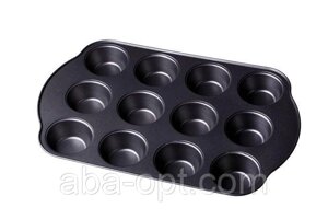 Форма антипригарна для випікання кексів 12 шт 35 х 26 х 3 см (шт)