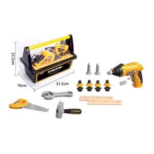 Набір інструментів G 279 (24/2) автоматичний шуруповерт, реверс, гайковий ключ, пила, молоток, деталі для збирання, в